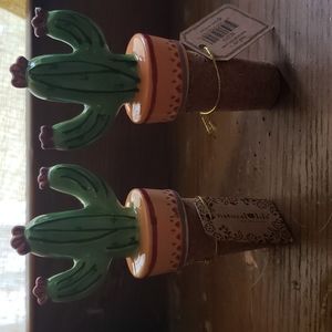 Natural Life cactus wine corks.  Set of two.